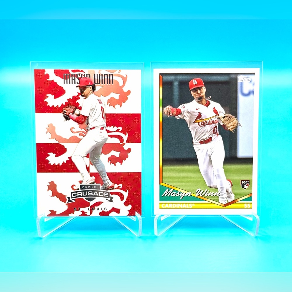 🔥Masyn Winn Lot! 🔥Topps Rookie Card + Red Crusade Insert! 🤩 - Picture 6 of 6